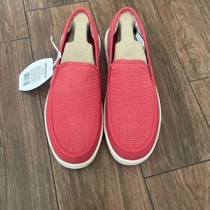 Red Slip-On Shoes
